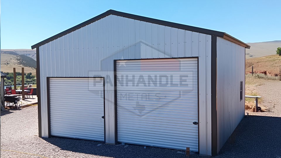 20x20x9 Vertical Roof Garage