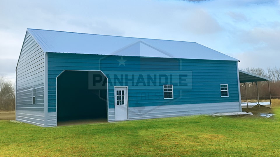 24x35x11 Metal Garage