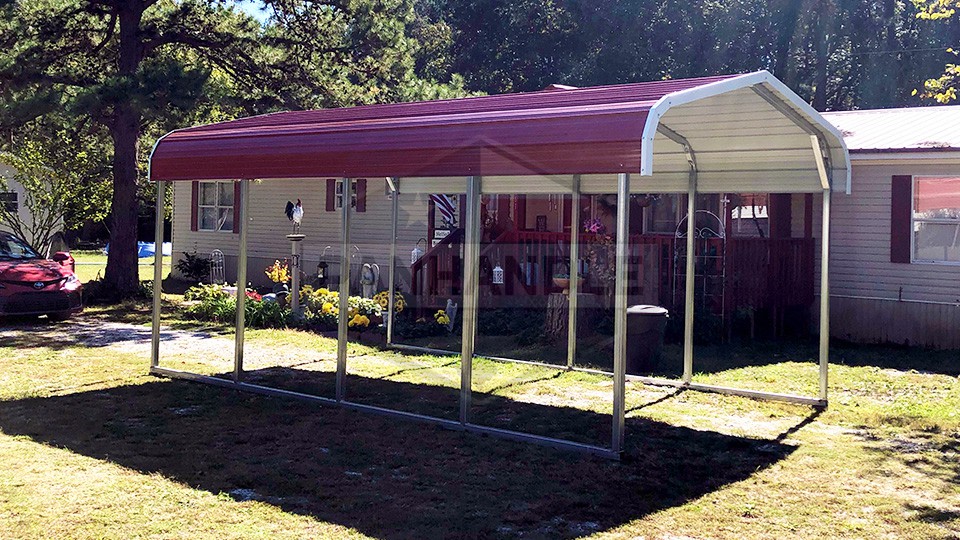 12x20x7 Regular Roof Carport 12x20x7 Regular Roof Carport