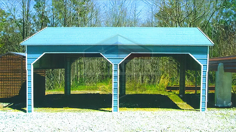 20x20x7 Side Entry Two Car Carport 20x20x7 Side Entry Two Car Carport