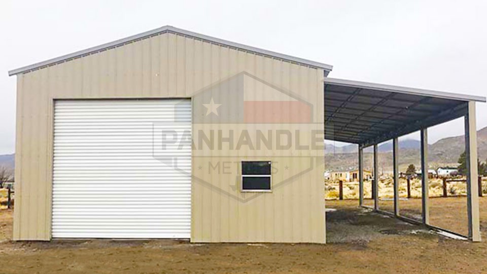 34x65x12 A-Frame Garage Lean-To 34x65x12 A-Frame Garage Lean-To