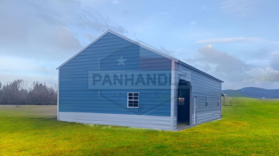 28x40x12 Vertical Roof Garage 28x40x12 Vertical Roof Garage