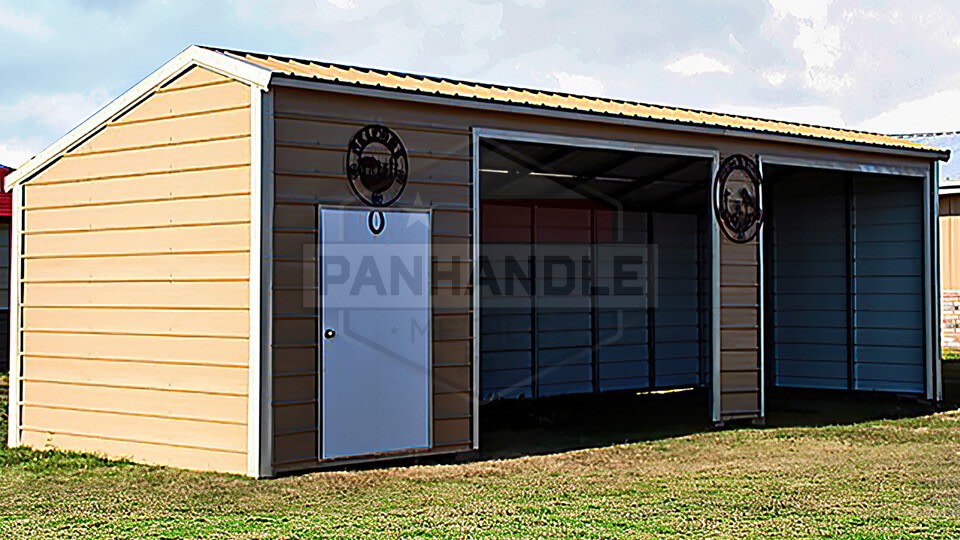 36x15x8 Loafing Steel Shed 36x15x8 Loafing Steel Shed