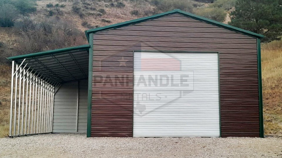 18x40x12 Garage with Lean-To 18x40x12 Garage with Lean-To