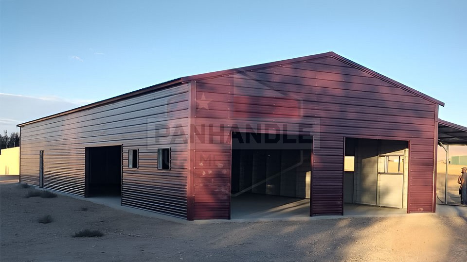 26x50x12 Lean-to Garage