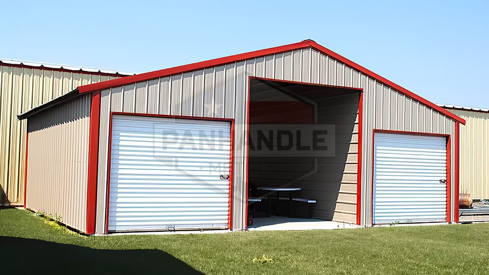 36x25x12 Straight Roof Barn