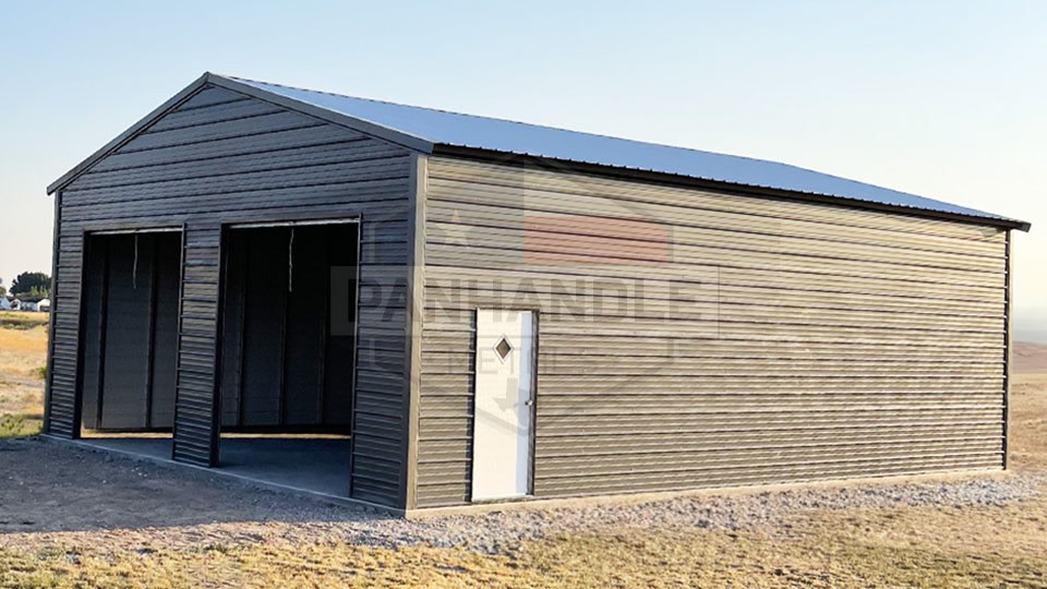 24x30x10 Vertical Roof Garage 24x30x10 Vertical Roof Garage