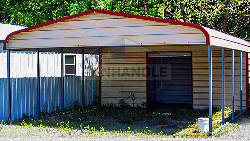 18x30x6 Regular Style Combo Carport 18x30x6 Regular Style Combo Carport