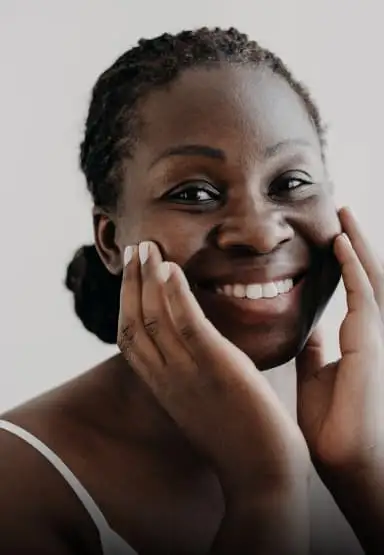 Lady smiling in tanktop
