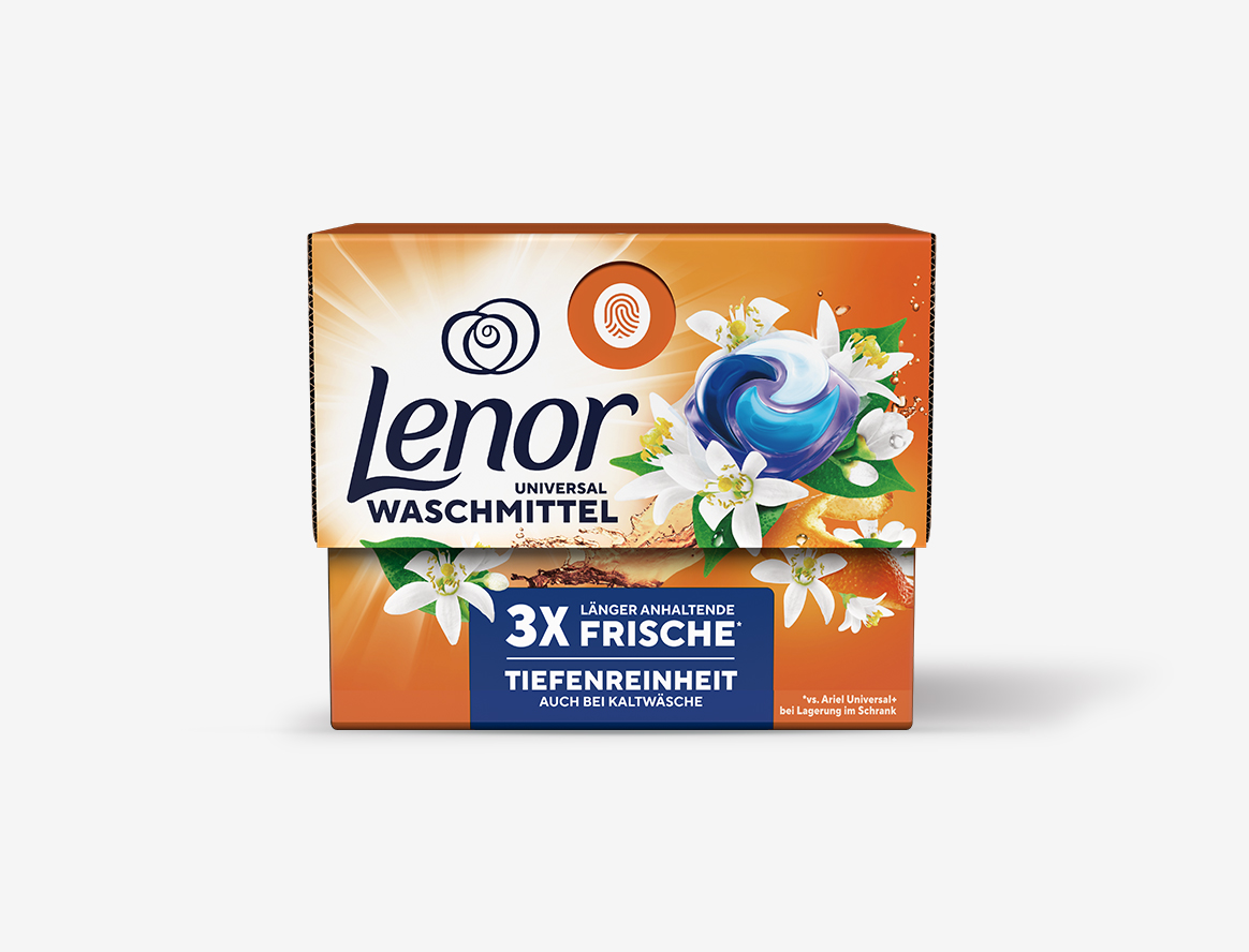 LENOR Waschmittel PODS Duft von Orangenblüte Pfirsich