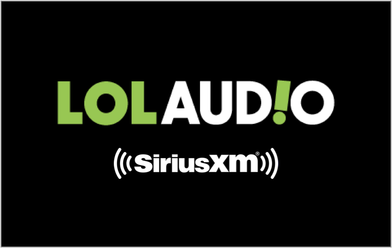 lol audio logo, siriumxm, pandora, streaming, laugh out loud audio division