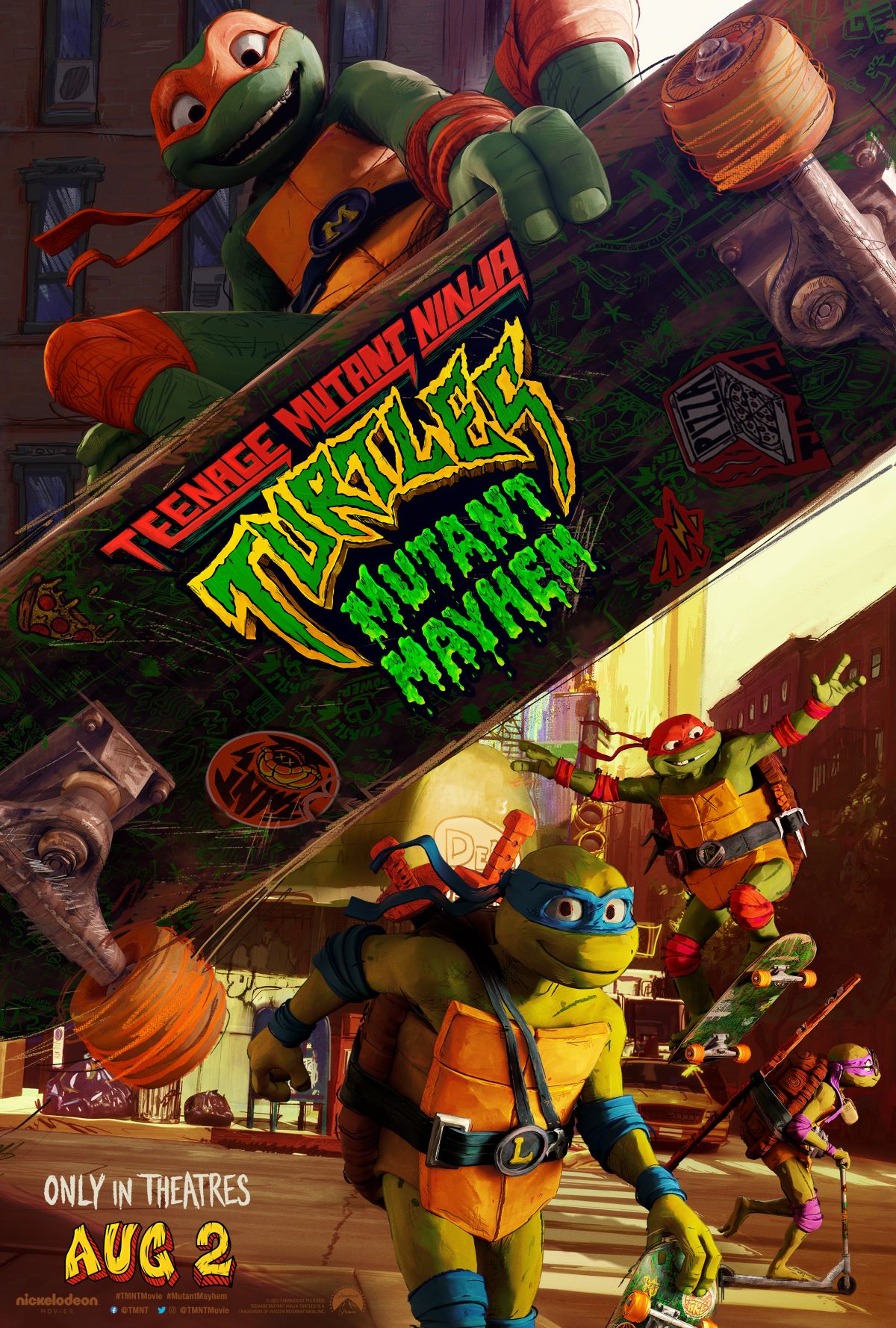 Teenage Mutant Ninja Turtles: Mutant Mayhem Movie Cover