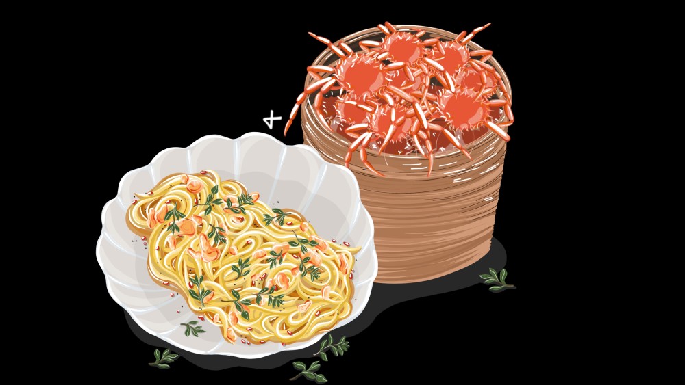 Spaghetti with crab story   rain recipes box16x9