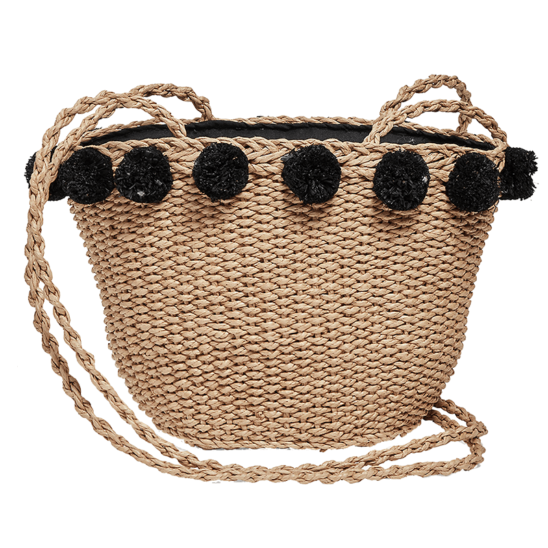 Lucky brand mini straw basket