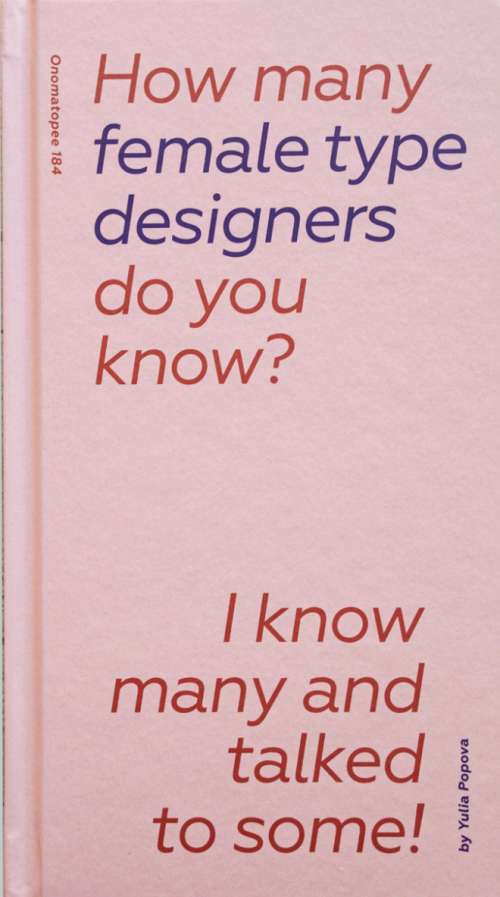book cover for How many female type designers do you know?