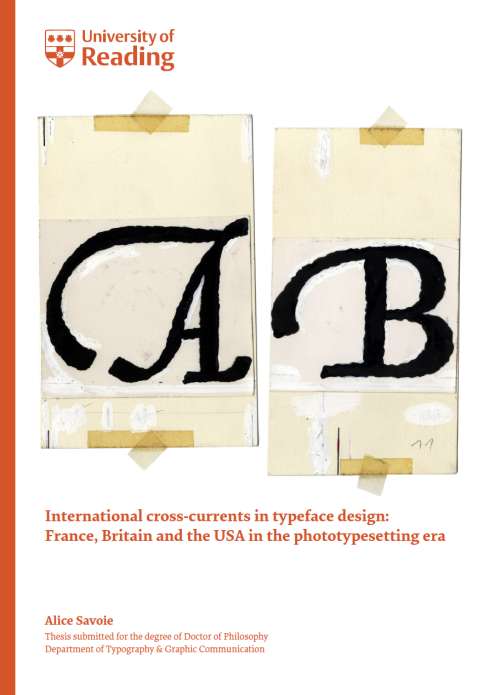 book cover for International Cross-Currents in Typeface Design: France, Britain and the USA in the Phototypesetting Era