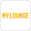 My lounge logo, Yellow writing