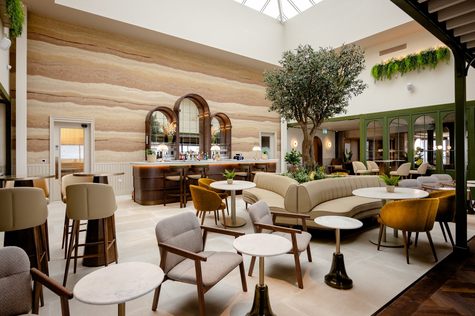 No1 airport lounge seating area at Jersey airport
