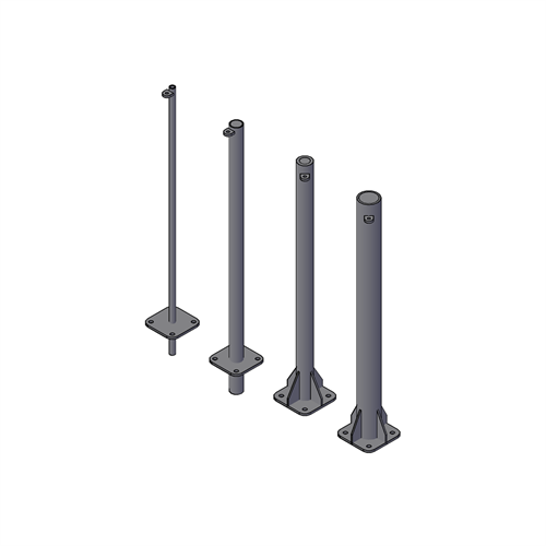 Top Pipes for Towers or Poles