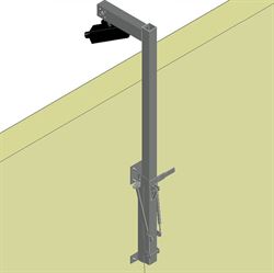 Folding Wall Mounted Hinged Poles - Camera Support Structure