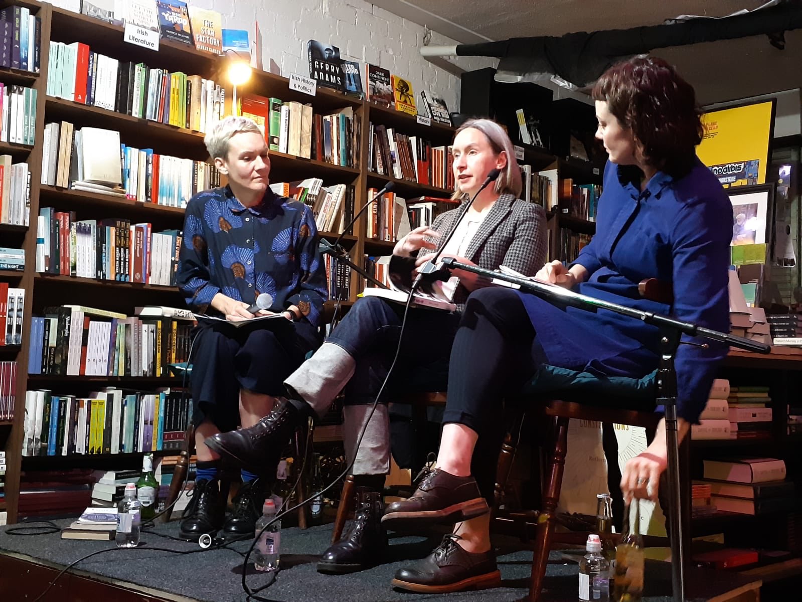 Emma Warnock with Joanna Walsh and Gail McConnell