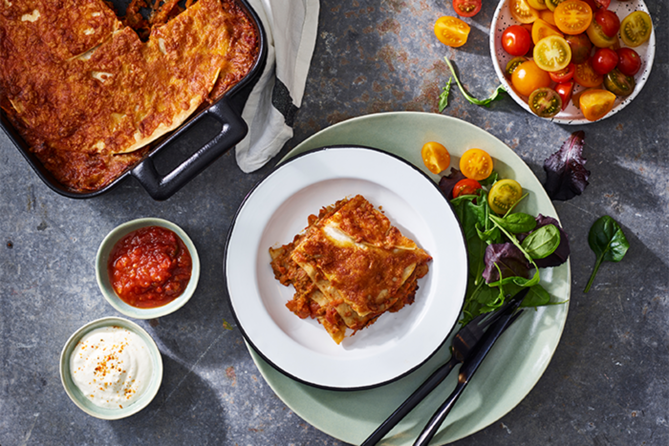 Tortilla lasagne