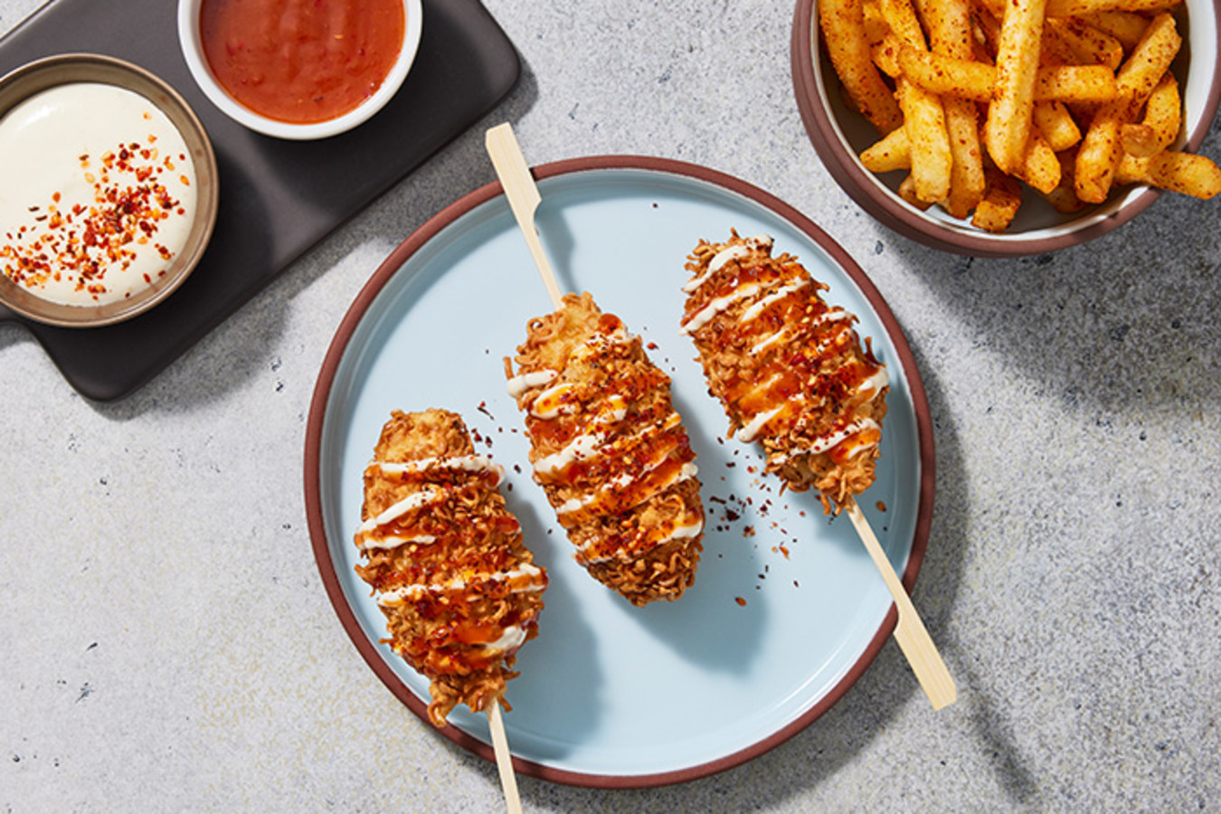 Korean Corn Dogs landscape