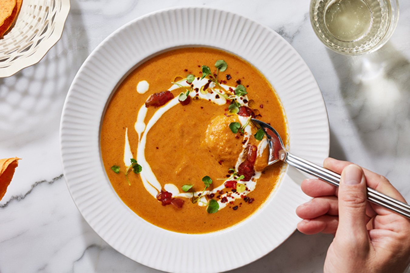 Carrot ginger soup salsa roja 4-3