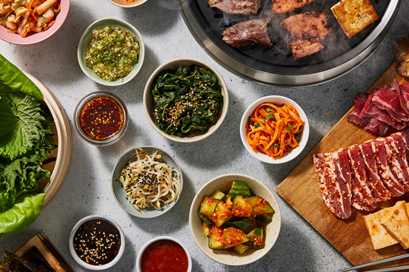 Korean BBQ landscape
