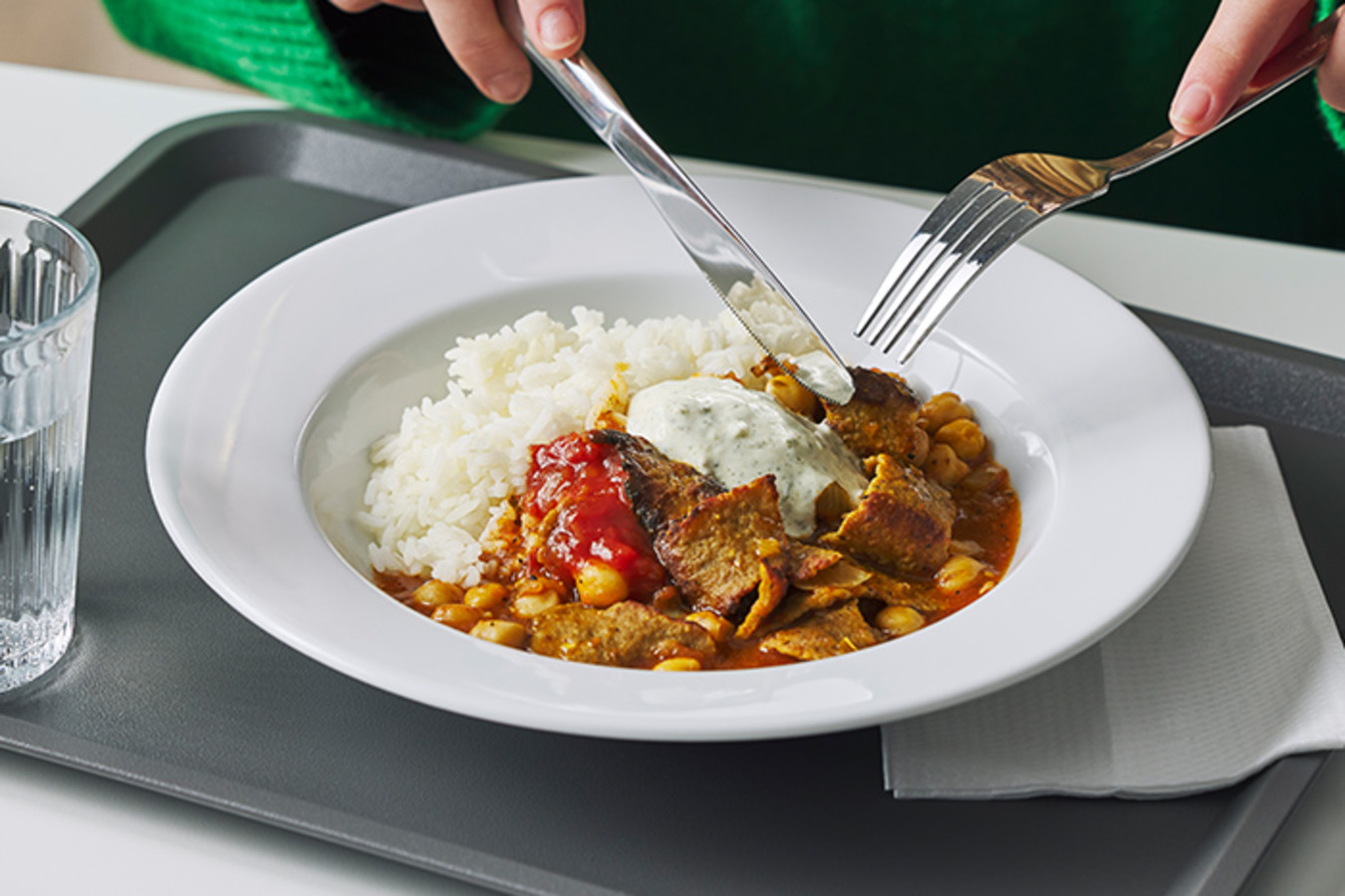 Kebab Stew with Chimichurri Topping 4-3