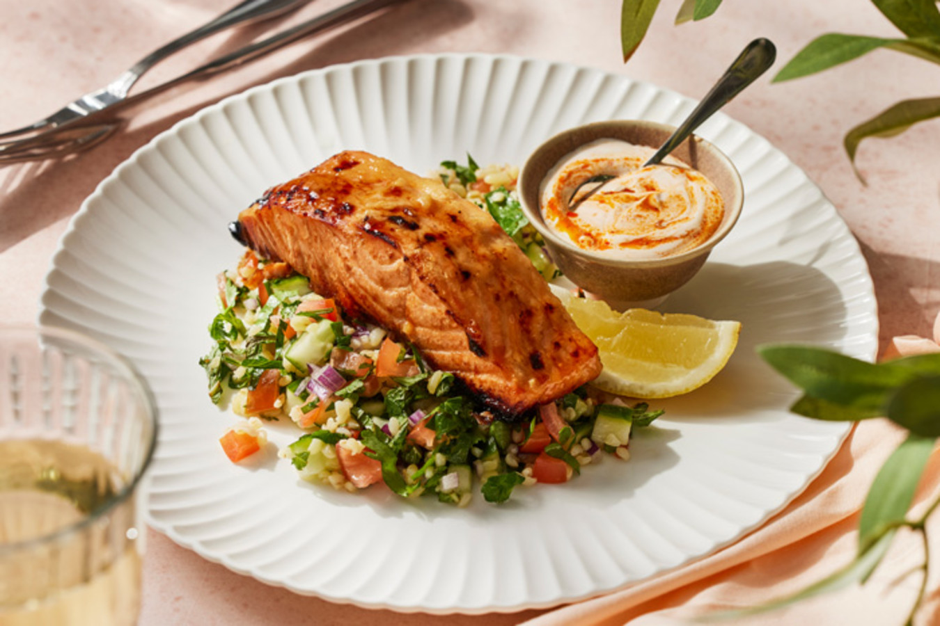 Lemon and Honey Salmon Landscape