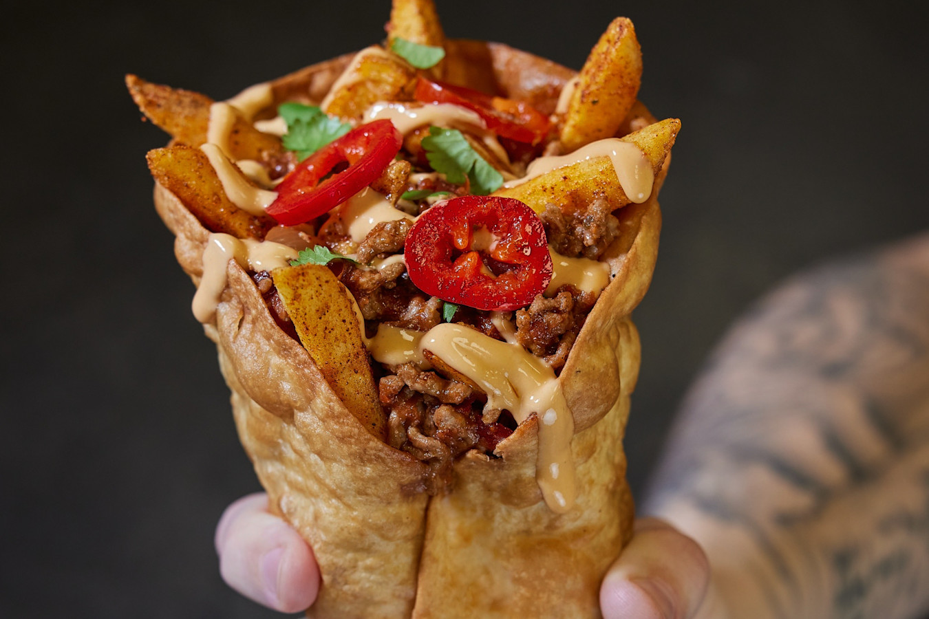 Loaded Burrito Cone