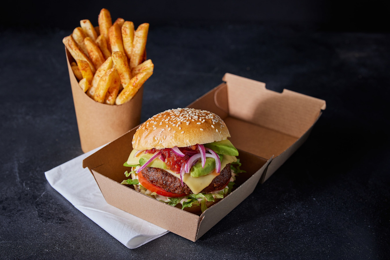Santa Marias Baja Loaded Burger