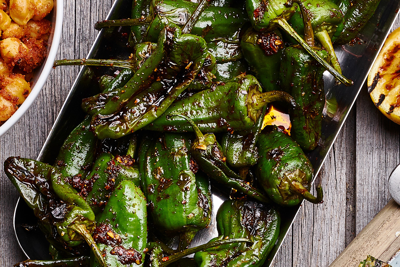 Rostade Padrones med Chili Rub