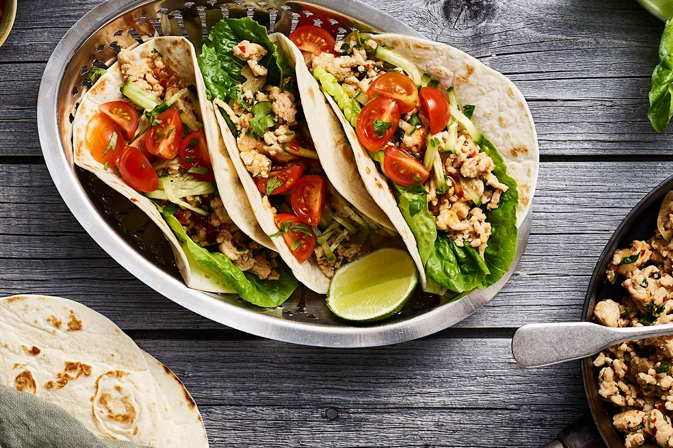 Hot Asian Larb Taco