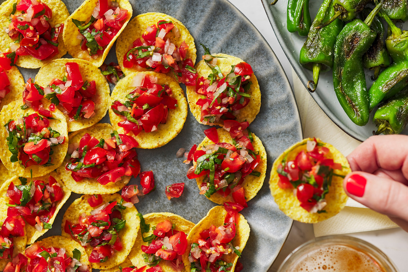 Nachettas with Pico de Gallo