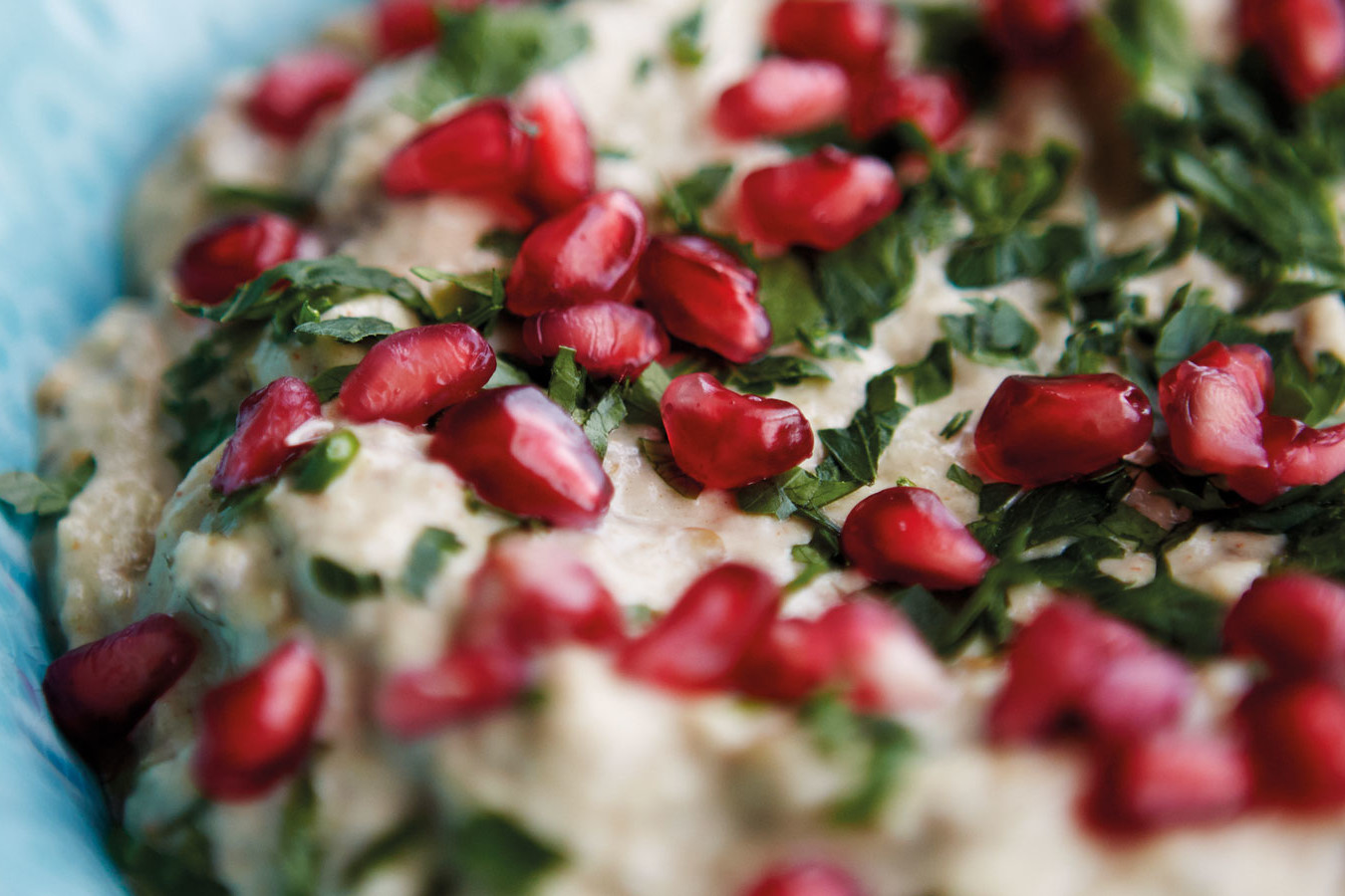 Baba ganoush med granatäpple
