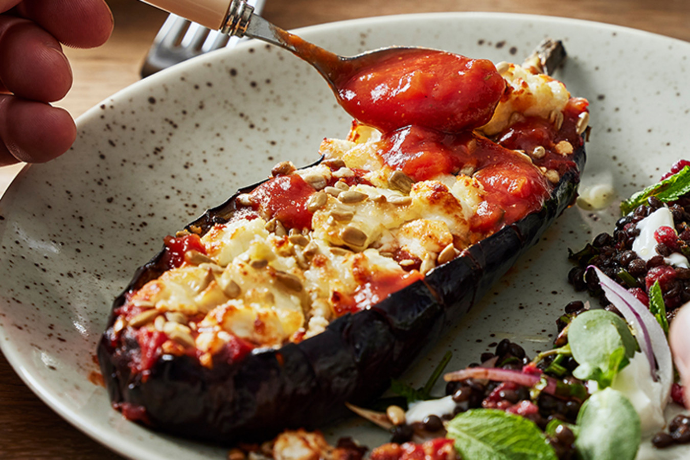 Baked aubergine salsa rio grande 4-3