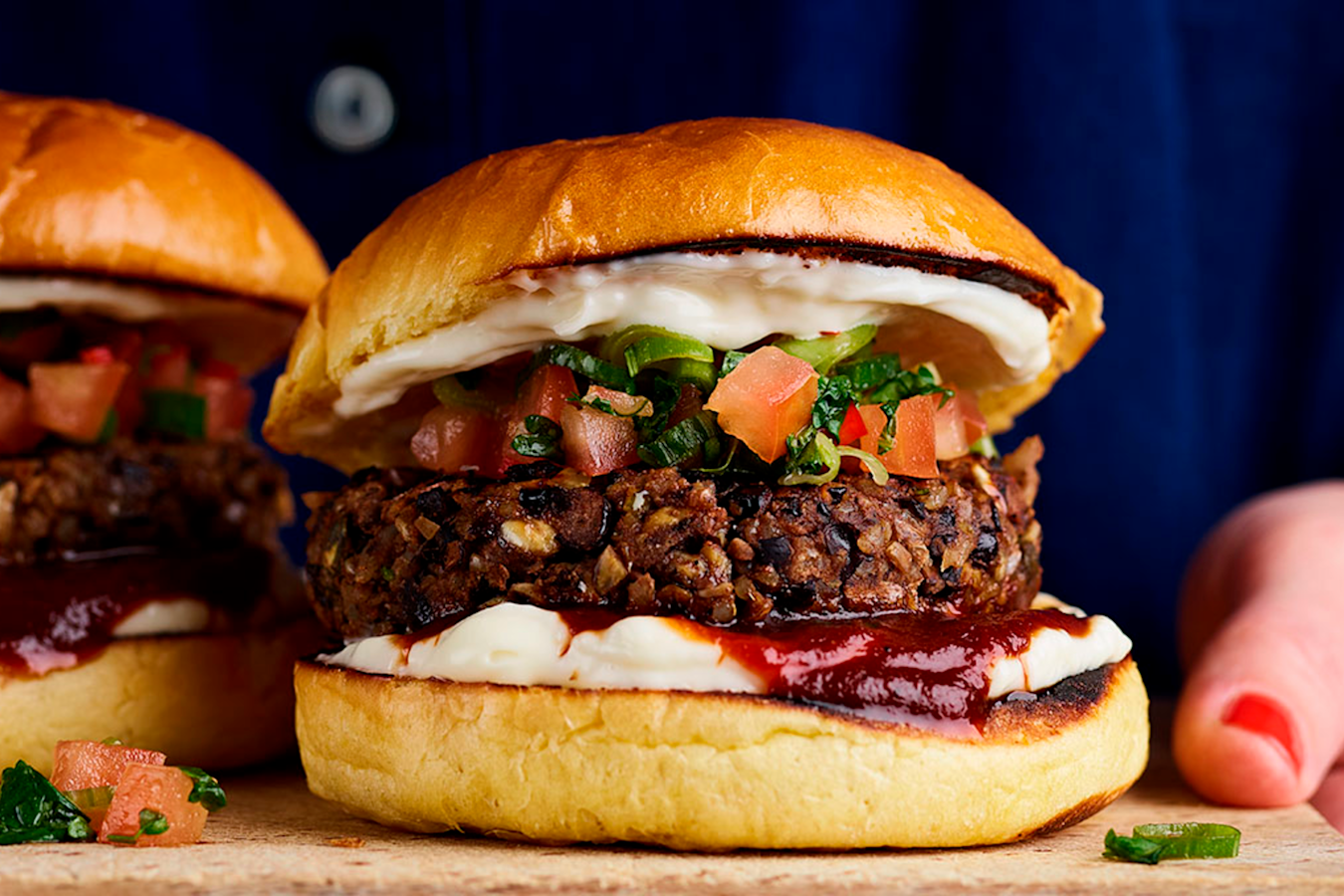 Mexican black bean burger
