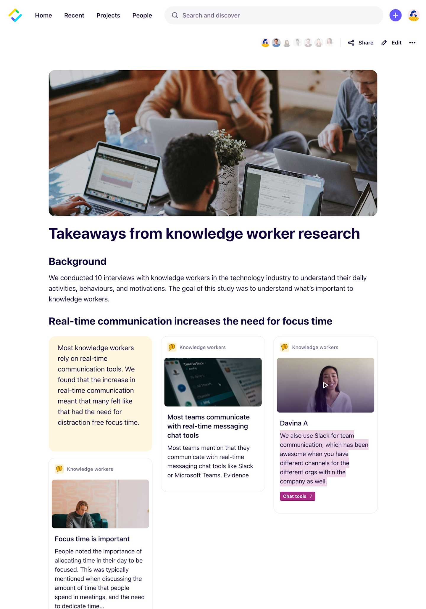 Stories are a new way to curate, share and collaborate on research.