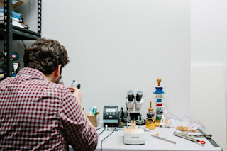 person working