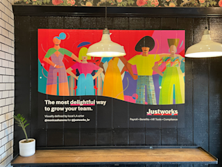 Monica Ahanonu Mural - The most delightful way to grow your team