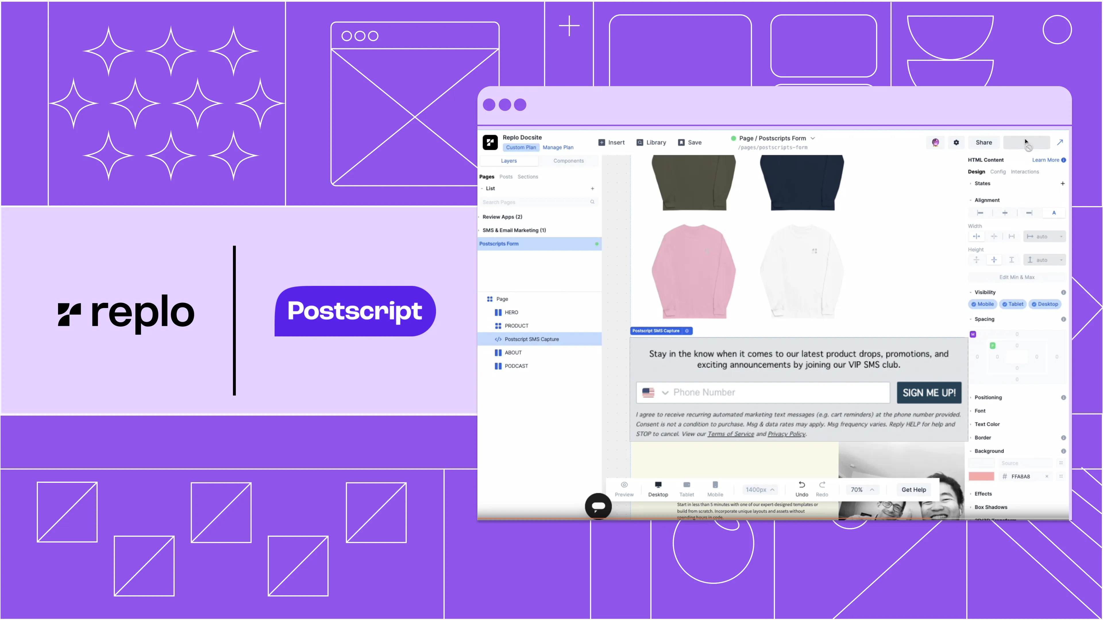 Integration screenshot