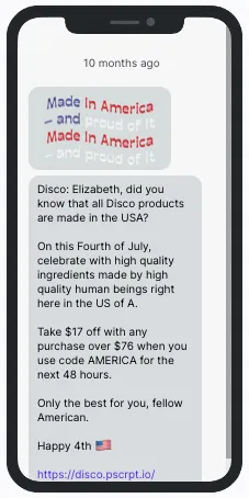 Disco 4th of July Example Disco 4th of July Example