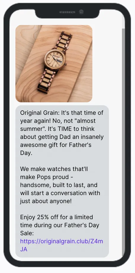 Original Grain Father's Day SMS Original Grain Father's Day SMS