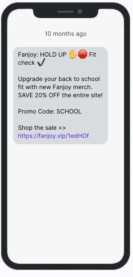 Fanjoy SMS Campaign Fanjoy SMS Campaign