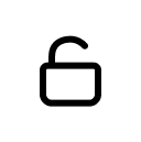 unlock circle icon