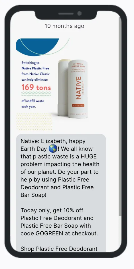 Native Earth Day SMS Native Earth Day SMS