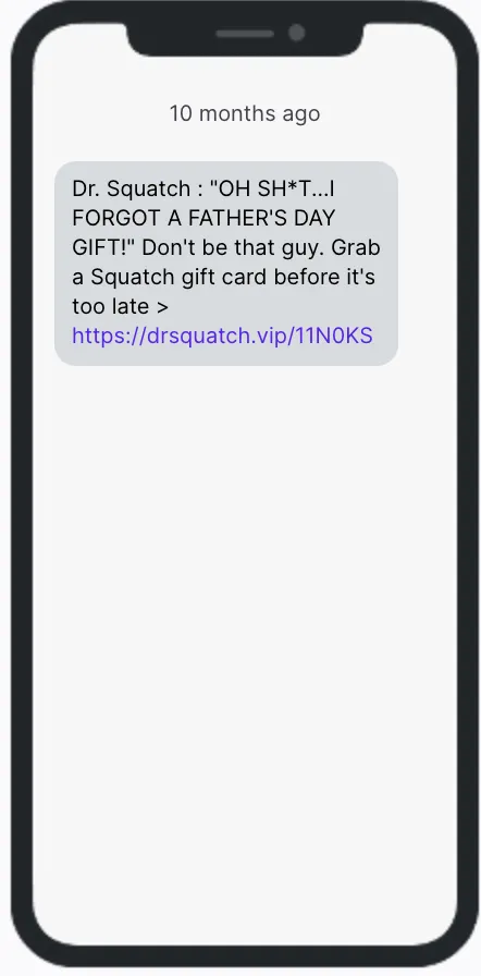 Father's Day Dr. Squatch SMS Father's Day Dr. Squatch SMS
