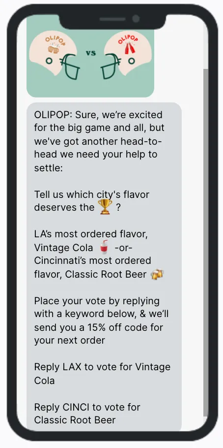 Olipop Big Game Vote Olipop Big Game Vote